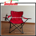 Cadeira de acampamento do quadrilátero dobrável do lazer com apreensão, cadeira de aço da pesca da praia do tubo
